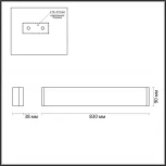 Настенный светильник линейный светодиодный Odeon Light Framant 4294/30WL (220V)