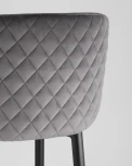 Стул барный Stool Group Оскар велюр серый УТ000001368