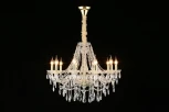 Подвесная люстра Koletta APL.755.13.10 (220V, хрусталь, подвески, на цепи, свеча)