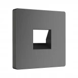 Накладка для телефонной розетки RJ-11 (графит рифленый) Werkel W1192004 (a050743)