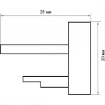 Заглушка Lightstar Barra 502169