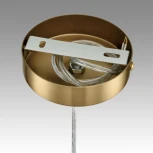 Подвесной светильник Lumion Jane 6592/1 латунь/серый, металл/текстиль, стекло E14 1*40W 220V (на проводе, круглые)