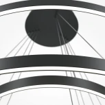 Подвесной светильник ярусный светодиодный Maytoni Rim MOD058PL-L174BK (220V, на тросе)