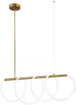 Потолочная люстра на штанге светодиодная с гибким неоном Loft It Thread 10388P/A Brass (220V)