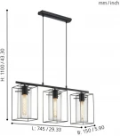 Подвесной светильник Eglo Loncino 49496 (220V, на тросе)