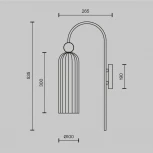 Бра Maytoni Antic MOD302WL-01W (220V)