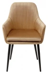 Стул M-City Роден Blitz 04 Бежевый, велюр / черный каркас