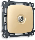 Комплект механизма Ambrella Volt TV розетки оконечной OMEGA MO613010 Шампань 50-870 MHz 1dB QUANT