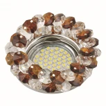 Встраиваемый точечный светильник Fametto DLS-F130 GU5.3 CHROME/BROWN (220V, круглые)