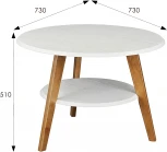 Стол журнальный BeautyStyle 17 белый/бук от фабрики Mebelik