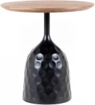 Столик журнальный Lemosab low (МДФ/Черный,Орех) ОГОГО Обстановочка! арт.888826