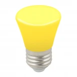 Лампочка светодиодная конус желтая E27 1W Volpe LED-D45-1W/YELLOW/E27/FR/С BELL