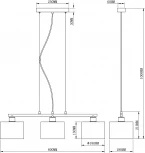 Подвесной светильник Moderli Room V2731-3P (220V, на тросе)