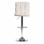 Стул барный BARBER (mod. KY711D) белый/черный/хром (металл/экокожа)