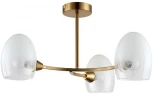 Потолочная люстра на штанге Lumion Kendall 6514/3C латунь E14 3*40W 220V