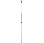 Подвесной светильник Odeon Light Monella 6639/12L металл/античная бронза/белые бусы из акрила LED 12W (220V, на проводе, шарики, бусы)