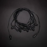 Комплект подключения с 5 коннекторами 24V, Длина 5м, Провод Черный ПВХ