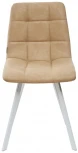 Стул CHILLI SQUARE RU-16 бежевый винтаж, PU/ белый каркас M-City UDC8025RU16WHT