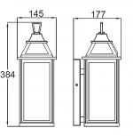 Настенный фонарь уличный Oasis Light W2411 Bl