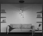 Подвесной светильник Maytoni Basic form MOD521PL-05G (220V, на проводе, шар)