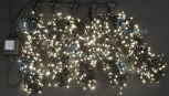Гирлянда светодиодная белая постоянного свечения 24B, 1000 LED, провод черный, IP54 RL-S5*20-B/WW Rich LED