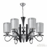 Подвесная люстра Arte Milano Florentia-9167 309167/6 Bk/Ni (220V, на цепи)