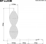 Настольная лампа ST Luce Ice SL6130.404.12 Черный/Белый, Дымчатый LED 1*16W 3000K (220V, выключатель)