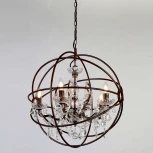Подвесная люстра Favourite Orbit 1834-5P (220V, на цепи, подсвечник, свеча, шар)
