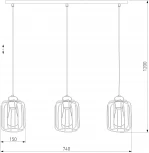 Подвесной светильник TK Lighting Galaxy New 4716 (220V, на проводе)