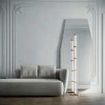 Торшер колонна Eurosvet Stark 80537/1 латунь (LED, 220V, выключатель)