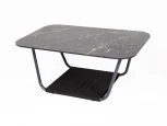 Журнальный стол 90х50см из HPL, цвет черный мрамор 4SIS Гранада 3029-90-50-G-4sis gray