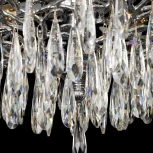 Подвесная люстра Citilux Ritz CL310081 (220V, хрусталь, подвески, на цепи, листья, ветки)