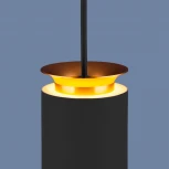 Подвесной светильник Elektrostandard DLS021 9+4W 4200К черный матовый/золото