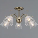 Потолочная люстра на штанге ILLUMICO IL0594-5CSQ-25 AB AREZZO