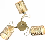 Потолочная люстра на штанге Reluce 01322-0.3-03 MATT GOLD+CR (220V)