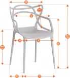 Стул Cat Chair (mod. 028) / 1 шт. в упаковке (Пластик/Белый) Tetchair арт.24781