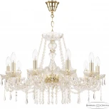 Подвесная люстра Bohemia 104 104/10/240 G (220V, подвески, на цепи, подсвечник, свеча)