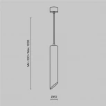 Подвесной светильник Lipari GU10 1x35Вт Maytoni Technical P044PL-01-30GU10-B (220V, на проводе, круглые)