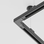 Коннектор угловой внутренний Trinity черный (трехфазный) Maytoni Technical TRA005CL-31B-R (220V)