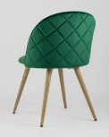 Стул Stool Group Лион велюр с ромбами зеленый УТ000003338
