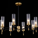 Подвесная люстра штанге ILLUMICO IL5177-8PLS-29 BRASS TUBO (220V)