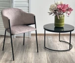 Стул M-City ДИЛЛ, цвет RAIN 11 капучино, велюр / черный каркас