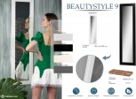 Зеркало настенное BeautyStyle 9 серый графит 138 см х 35 см от фабрики Mebelik