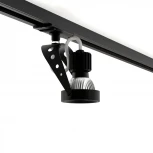 Трековый светильник однофазный 7W 220V Black RAUMBERG 8127Bk (круглые)