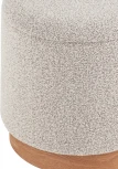 Пуф с ящиком Холли S букле серый, Stool Group