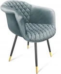 Стул SHT-ST31-С2/S95-1 аквамарин/черный муар/золото Sheffilton 1293495401