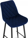 Барный стул Баодин велюр синий / черный 511148 Woodville