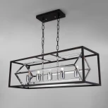Подвесная люстра Eurosvet Crate 70122/5 черный (220V, на цепи, свеча)