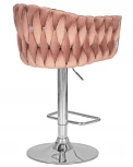 Стул барный DOBRIN MARCEL (пудрово-розовый велюр (MJ9-32))