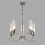 Подвесная люстра Eurosvet Banci 60117/5 никель (220V, на цепи)